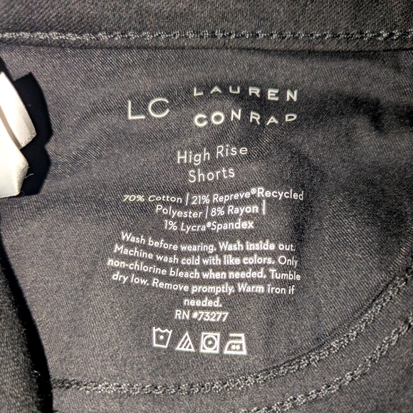LC Lauren Conrad Black Denim Shorts Size 8 NWT - Picture 4 of 7